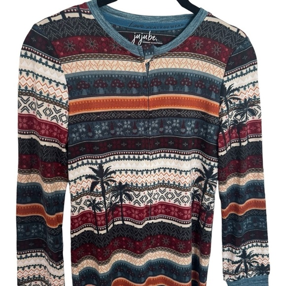 NEW Jujube Made in CA Christmas in CA Palm Tree One Piece Kid's Size 10/12 - Picture 2 of 11